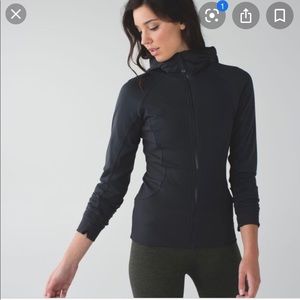 Lululemon black full zip nylon jacket
